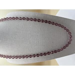 Purple Beaded Necklace
